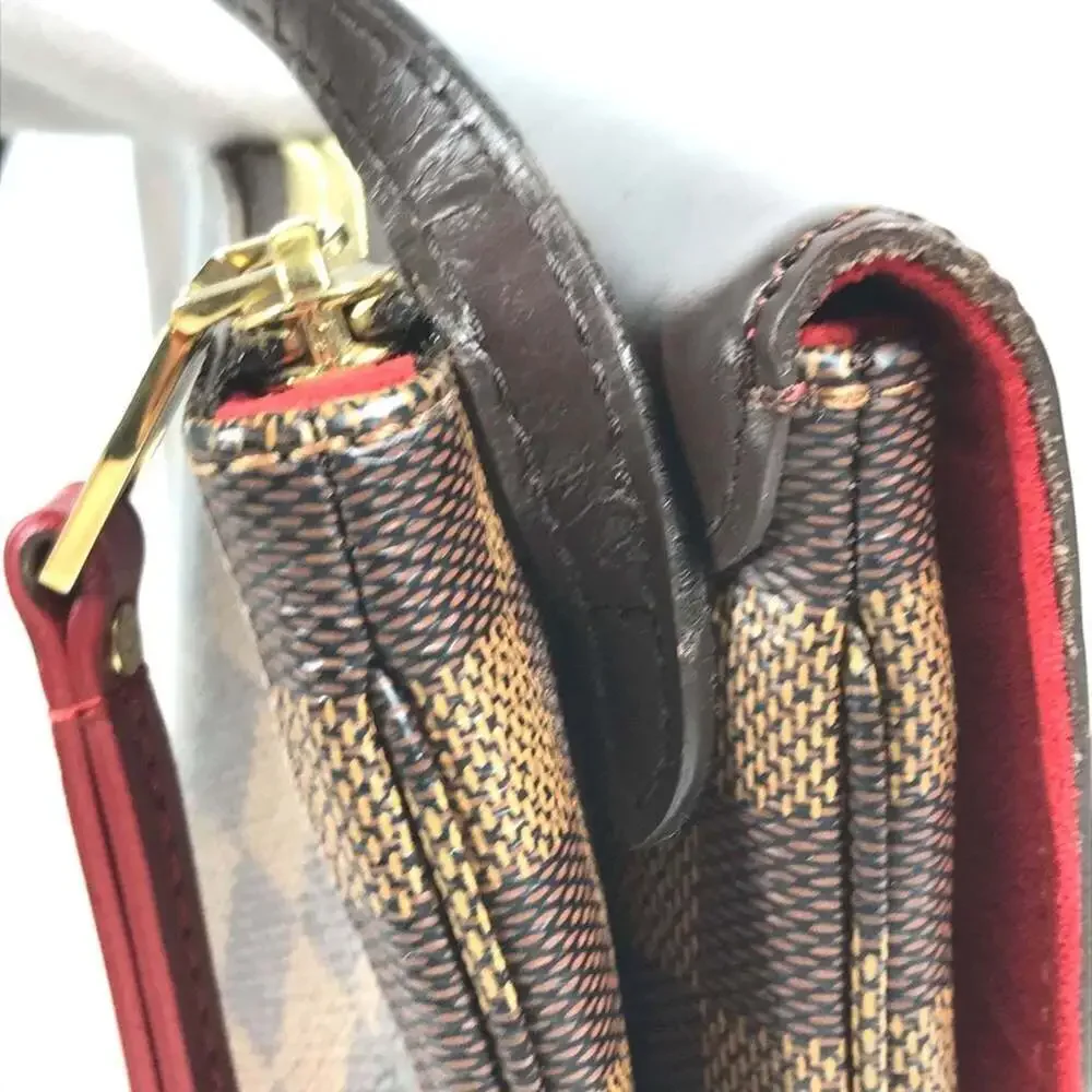 LOUIS VUITTON Brown Damier Canvas Pochette Shoulder Bag